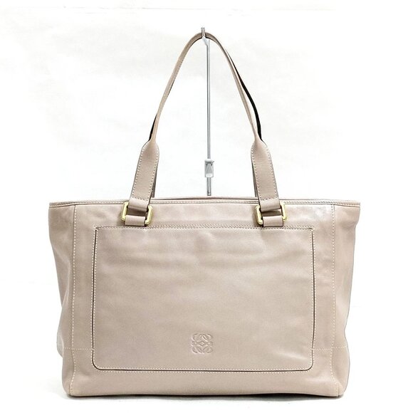 LOEWE Tote Bag Beige Leather 3279090